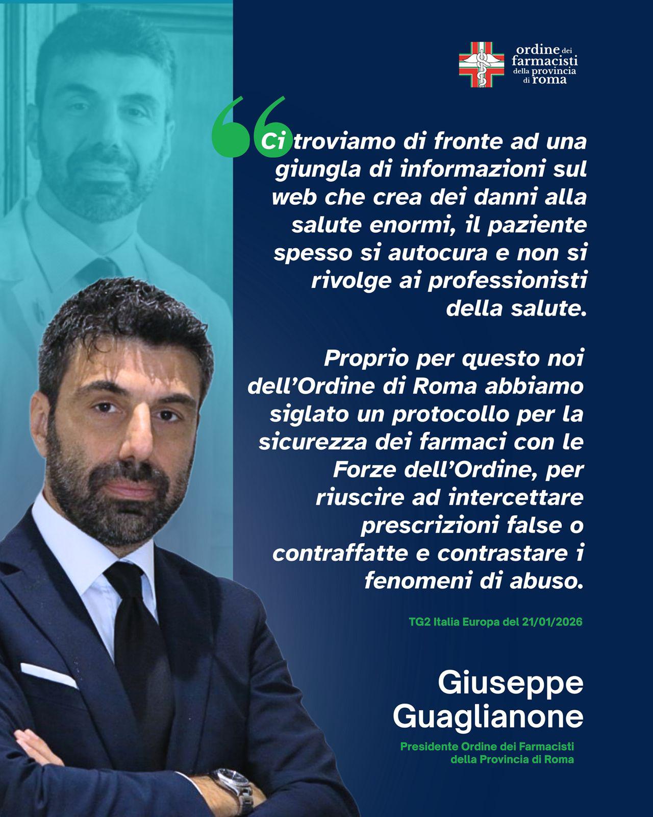 Il presidente Giuseppe Guaglianone